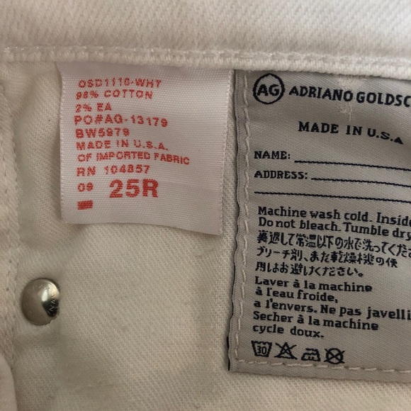 AG Adriano Goldschmied white jeans - Picture 5 of 6